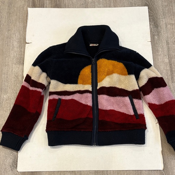 FAHERTY HIGH PILE FLEECE JACKET MOUNTAIN SUNSET  Size S - Picture 9 of 15